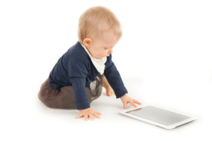Baby using Tablet PC